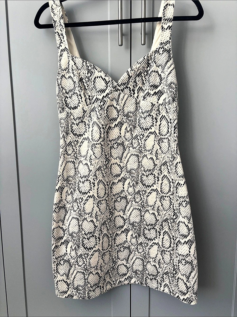 Zara Snake Print Mini Dress Size Small NWT